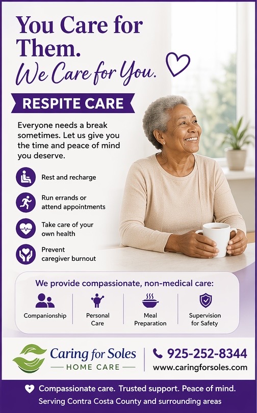 A promotional flyer showing we provide Respite Care services.